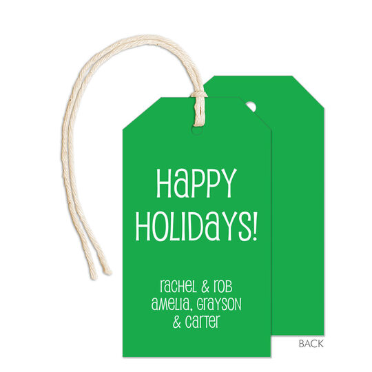 Emerald Vertical Hanging Gift Tags